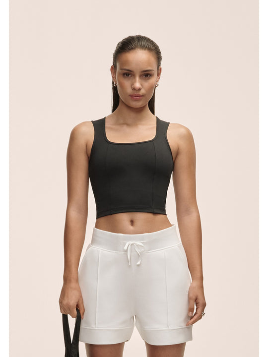 Top damski treningowy Casall Edge Crop Top czarny
