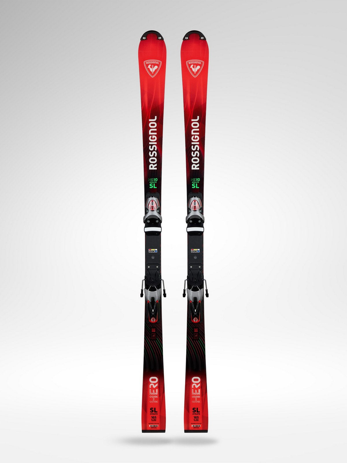 Narty ROSSIGNOL Hero FIS SL Factory 165 R22 + wiązania LOOK Spx 12 Rockerace Gw Silver Red