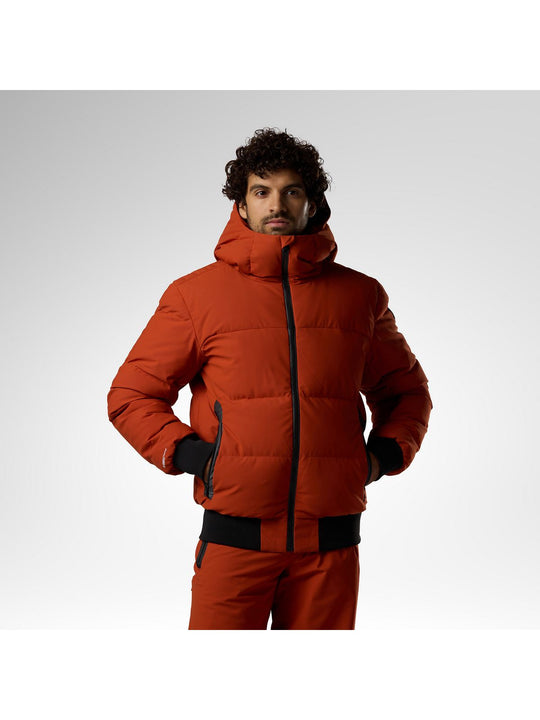 Kurtka narciarska męska ROSSIGNOL M Snowblaze Down Bomber Jacket brązowa

