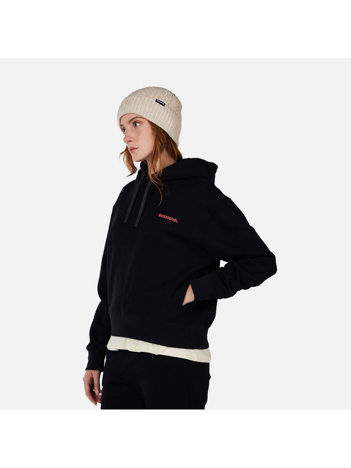 Bluza damska ROSSIGNOL W WATERFALL H RELAX SWEATSHIRT czarna