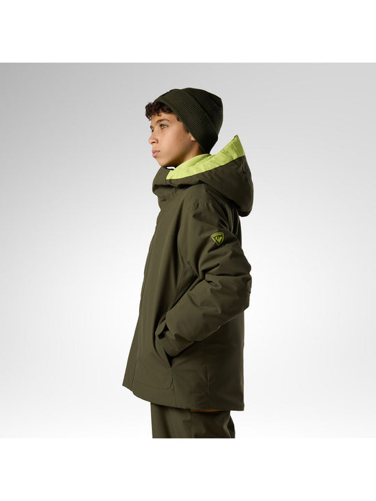 Kurtka narciarska juniorska ROSSIGNOL Jr Strawpile Insulated Ski Jkt zielona
