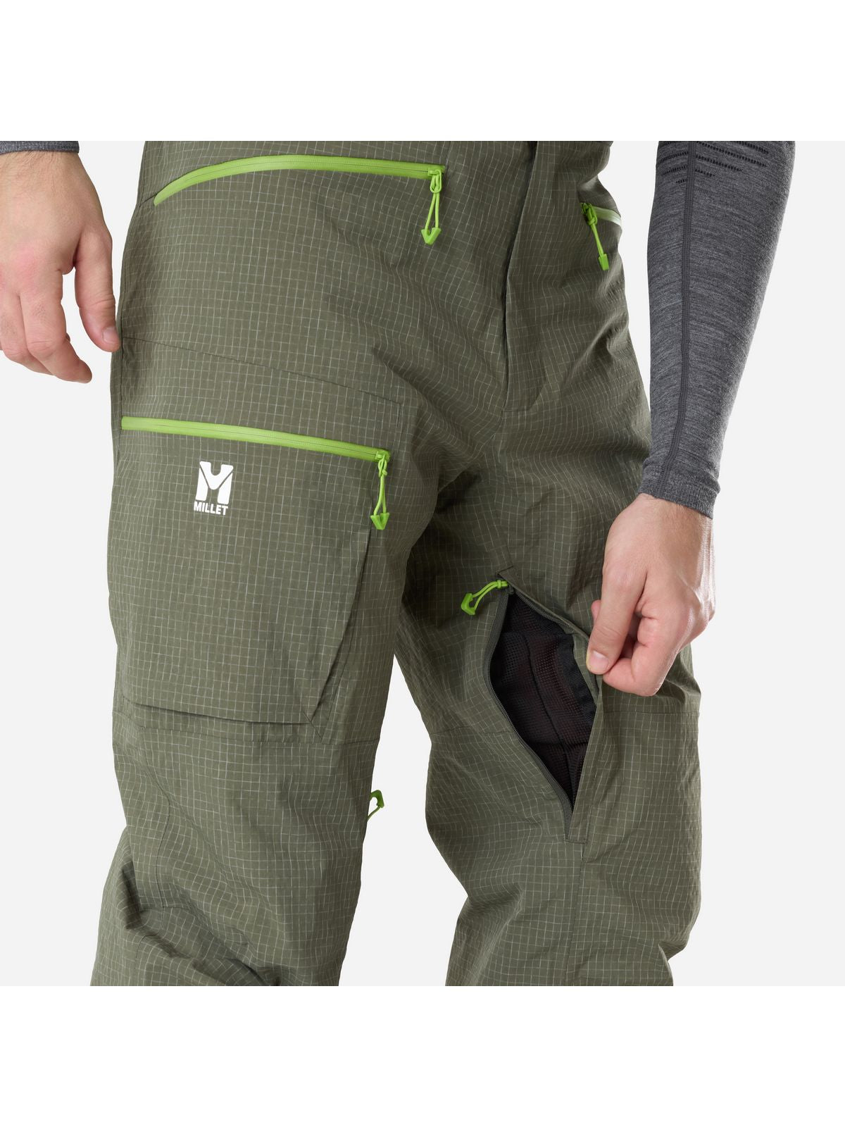 Spodnie męskie MILLET M Grands Montets Pant M zielone