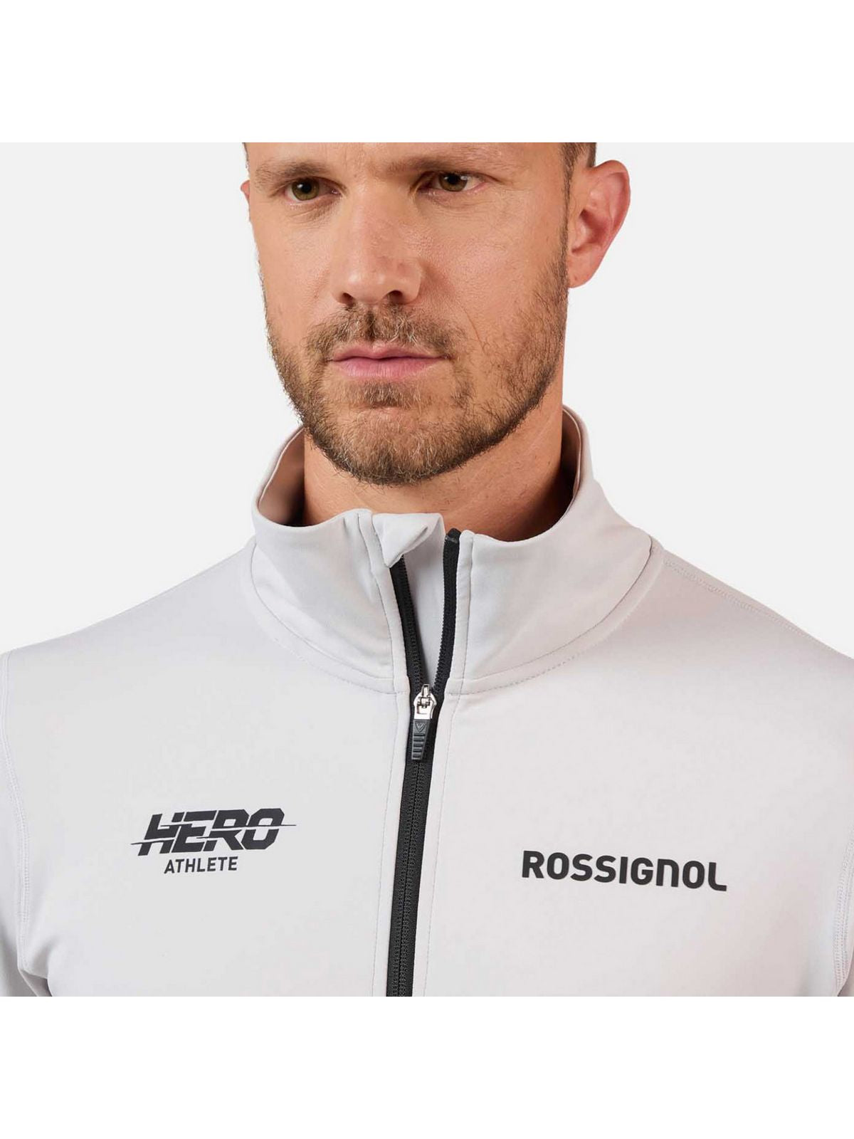 Bluza męska męska ROSSIGNOL Hero Mid Layer Stretch Jkt szara