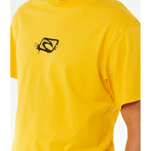 Koszulka męska RIP CURL Medina Inner Vision Spray Tee żółta
