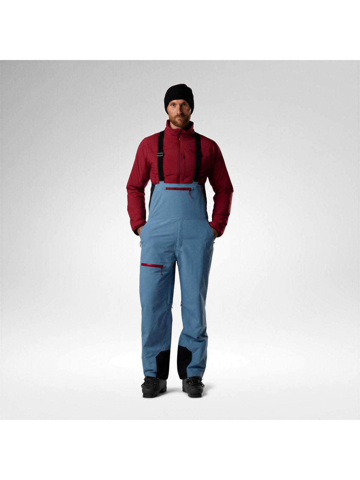 Spodnie narciarskie męskie ROSSIGNOL Outerlimits Insulated Bib niebieskie