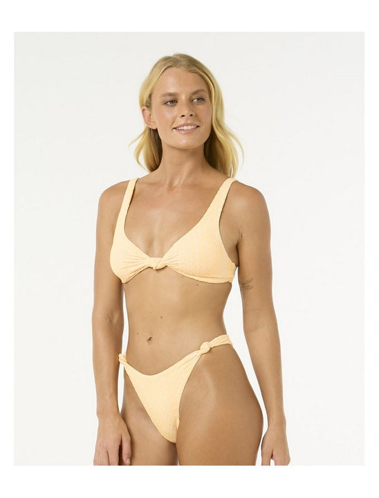 Stanik kąpielowy RIP CURL La Joya Tall Knot Tri żółty
