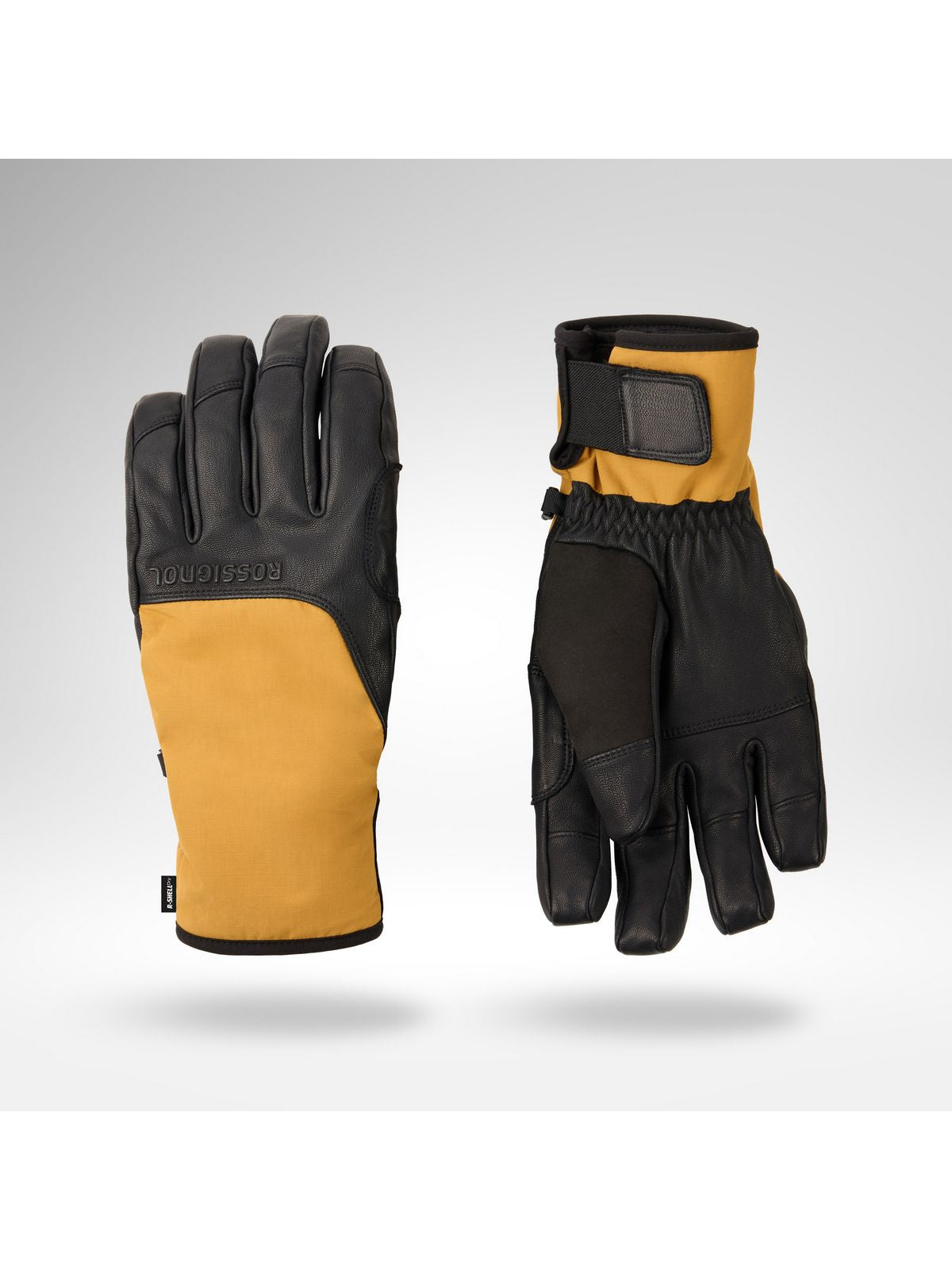 Rękawice narciarskie ROSSIGNOL Type Ski Gloves R-Shell Dry brązowe