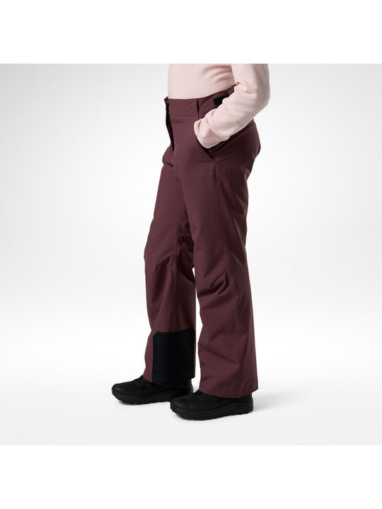 Spodnie narciarskie juniorskie ROSSIGNOL Girl Insulated Ski Pant bordowe
