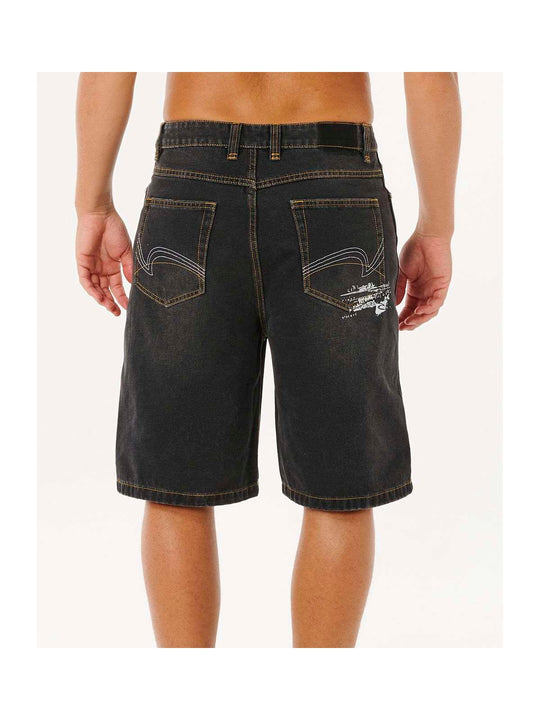 Szorty męskie RIP CURL Inner Visions Denim Walkshort czarne
