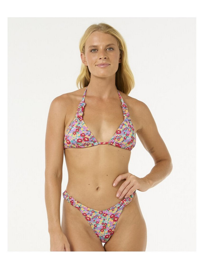 Stanik kąpielowy RIP CURL Las Flores Sliding Tri turkusowy