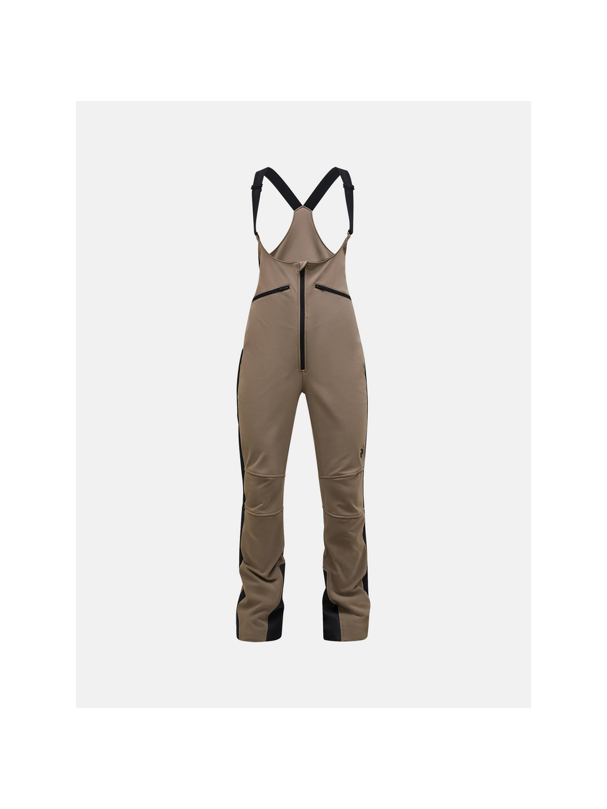 Spodnie narciarskie damskie PEAK PERFORMANCE Stretch Softshell Bib Ski Pants brązowe