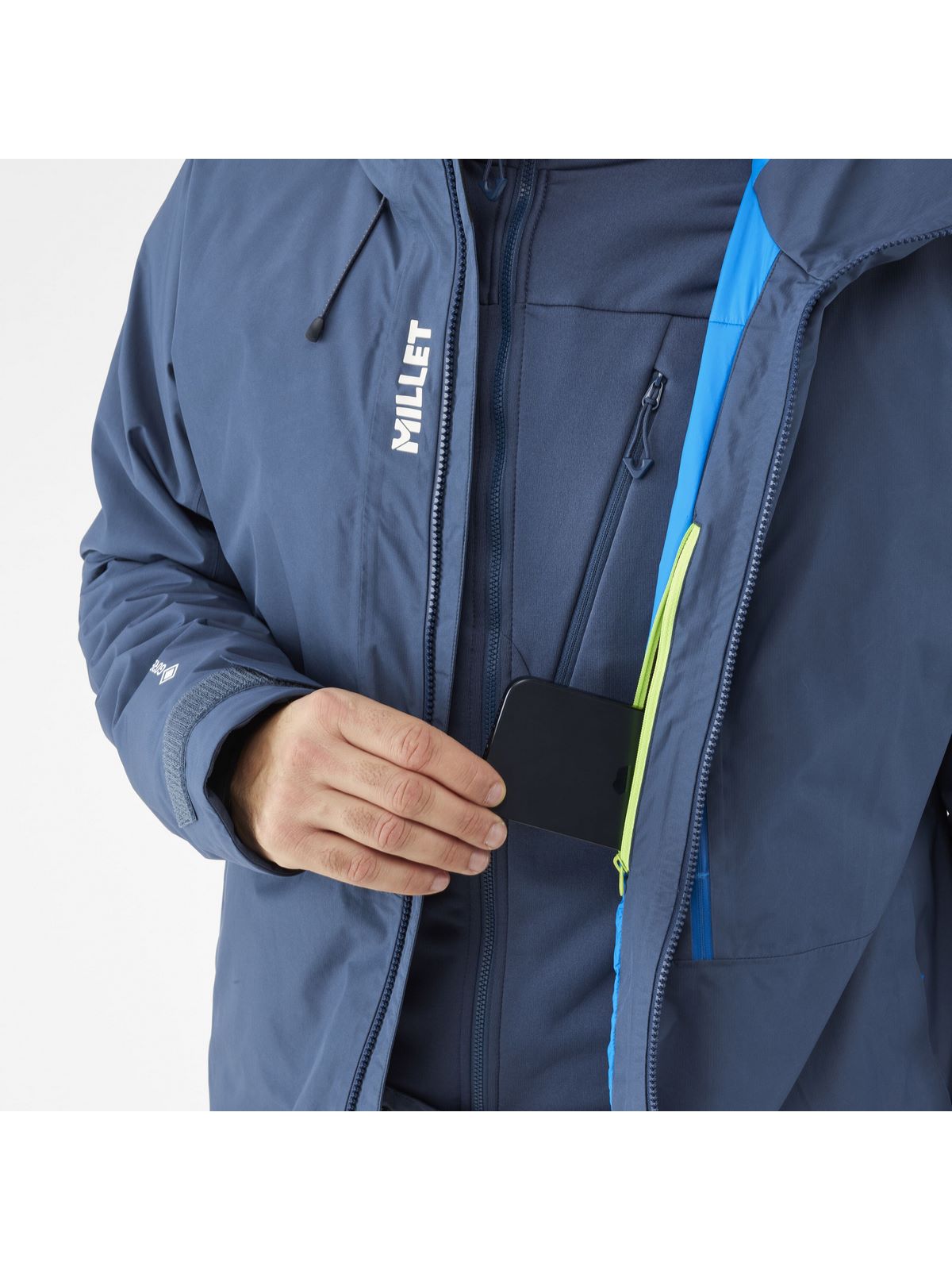 Kurtka narciarska męska MILLET COSMICARM GTX  JKT granatowa