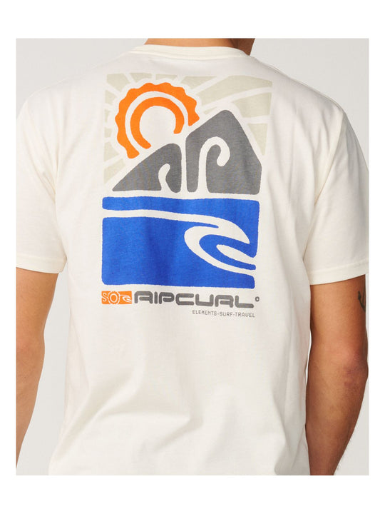Koszulka męska RIP CURL S-Series Vaporcool Totem Tee biała
