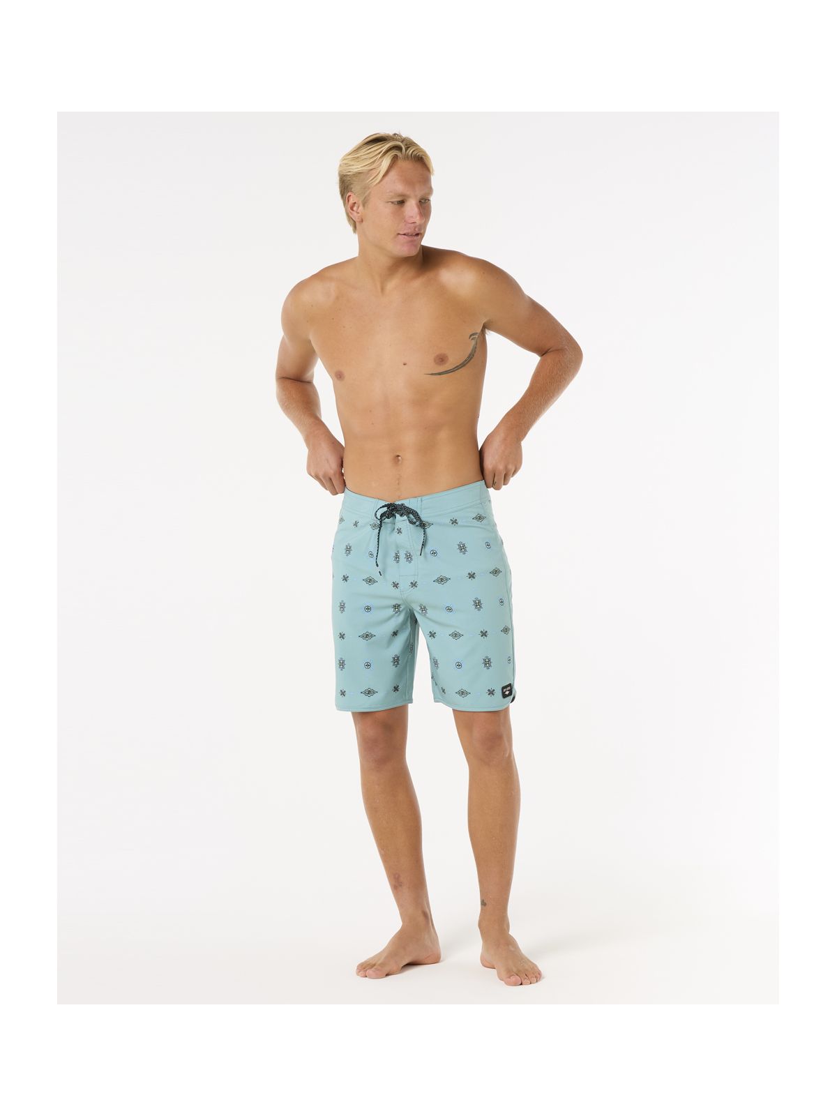 Szorty kąpielowe męskie RIP CURL Mirage Micro Diamond niebieskie