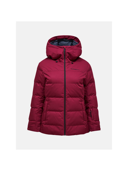 Kurtka PEAK PERFORMANCE W Shred Down Jacket bordowy
