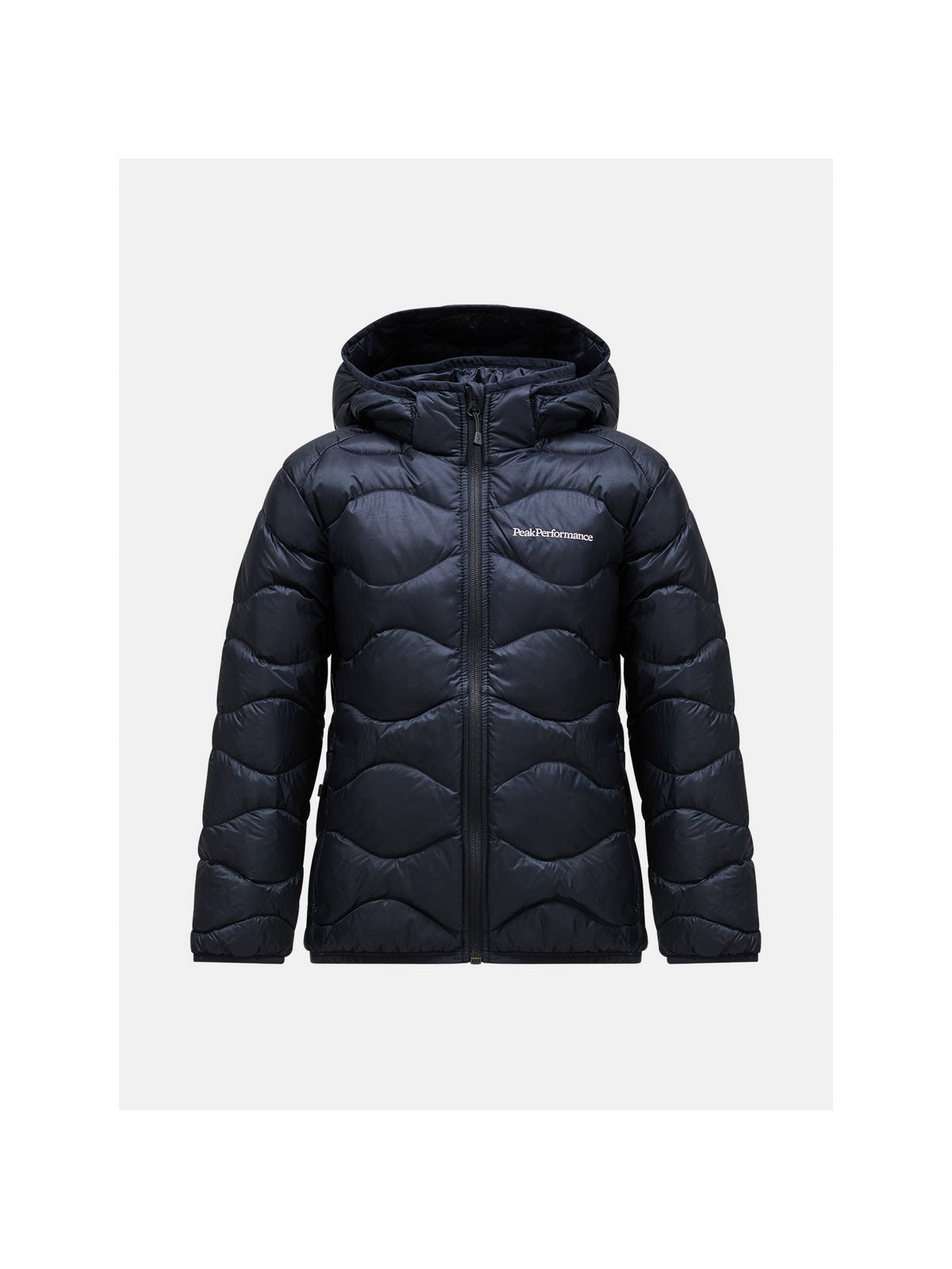 Kurtka puchowa dziecięca Peak Performance Jr Helium Down Hood Jacke czarny