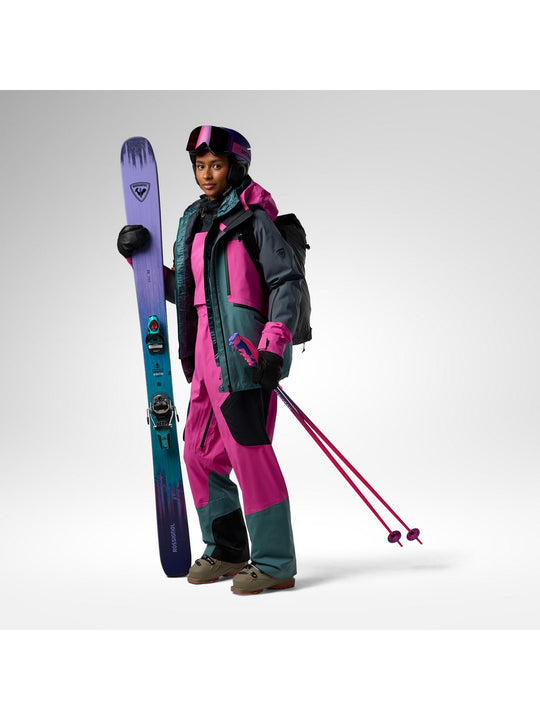 Spodnie narciarskie damskie ROSSIGNOL W Proclivity 3L Bib Pant różowe
