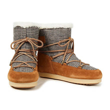 Buty damskie MOON BOOT Mb Far Side Low  - szkocka krata brązowa
