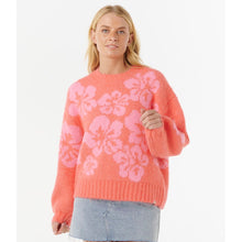 Sweter RIP CURL HIBISCUS HEAT JACQUARD CREW czerwony
