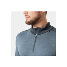 Koszulka męska HELLY HANSEN Lifa Merino Midweight 1/2 Zip kolor granatowy
