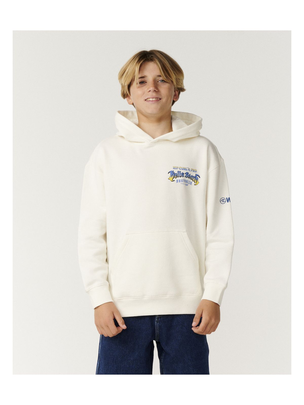 Bluza chłopięca RIP CURL Rip Curl Pro Bells 26 Hood-Boy biała