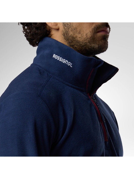 Bluza męska ROSSIGNOL M Quarter Zip Polar Fleece niebieska
