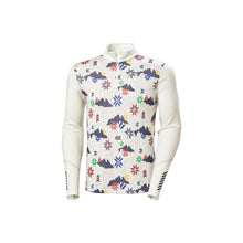 Koszulka męska HELLY HANSEN Lifa Merino Midweight 1/2 Zip kolor biały
