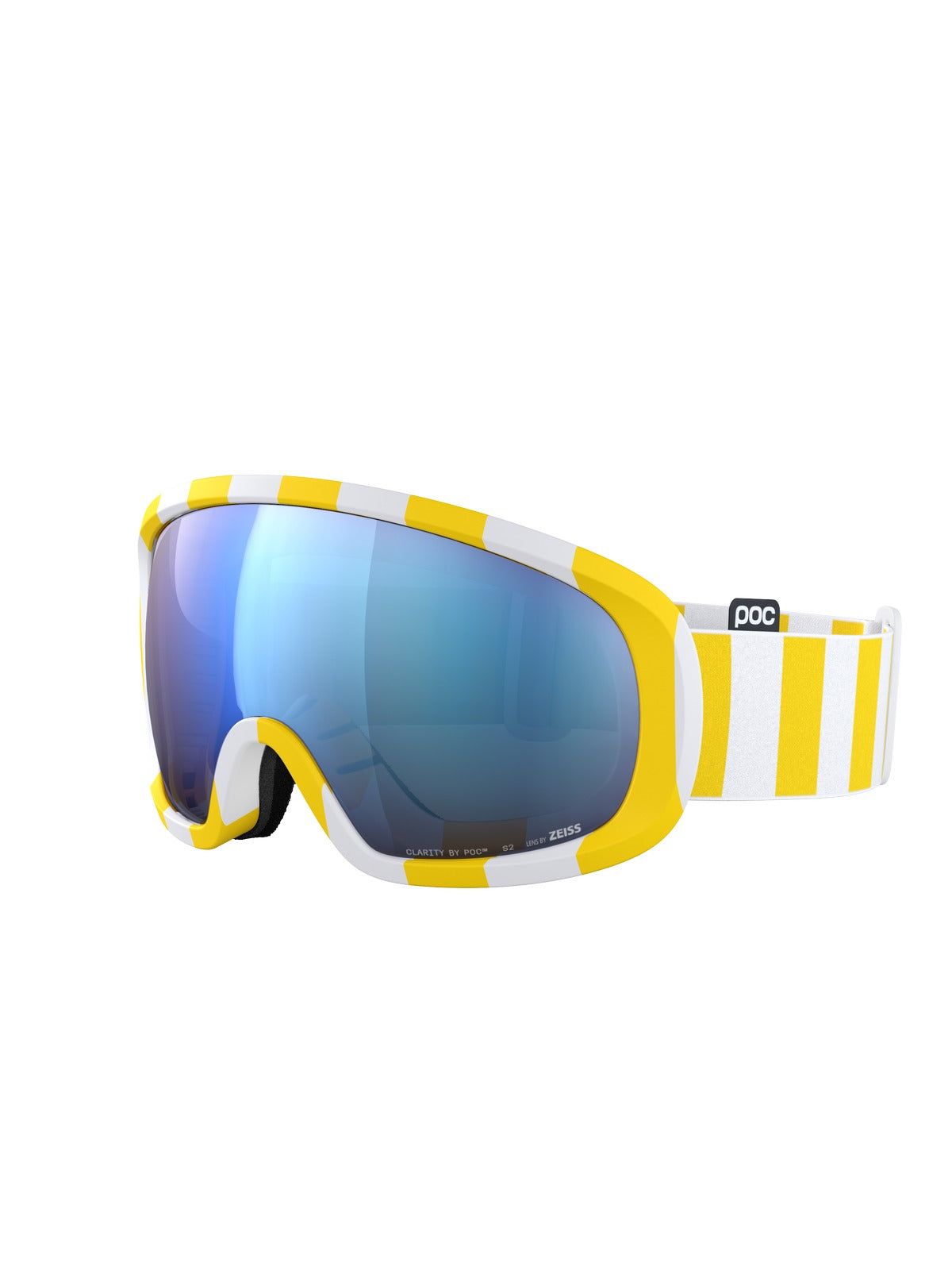 Gogle narciarskie POC Fovea Mid Wide Fit Cat 2 biało/żółty