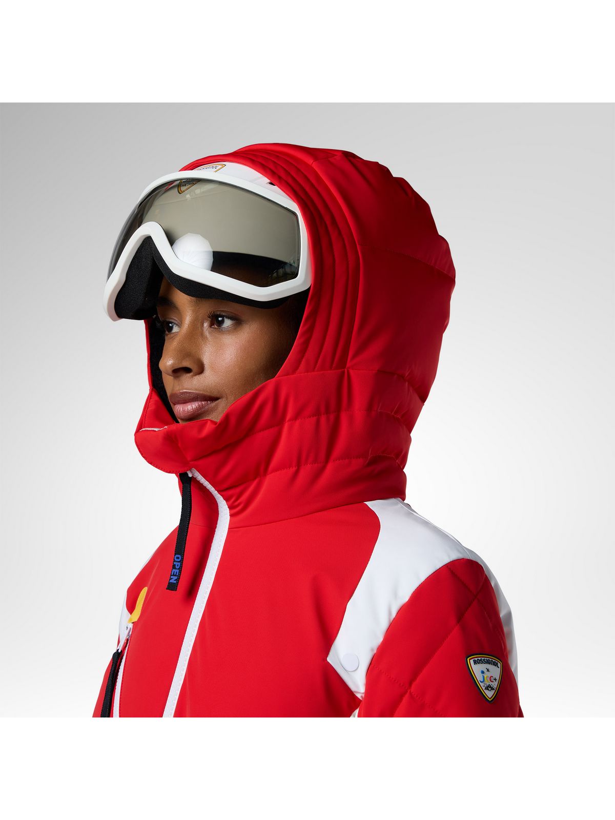 Kurtka narciarska damska ROSSIGNOL W Jcc Valdiz Down Ski Jacket czerwona
