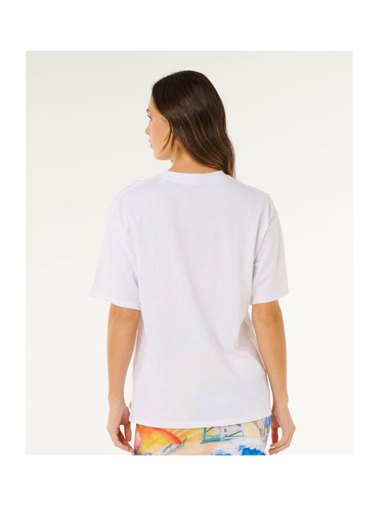 Koszulka damska RIP CURL Hayley O Heritage Tee biała
