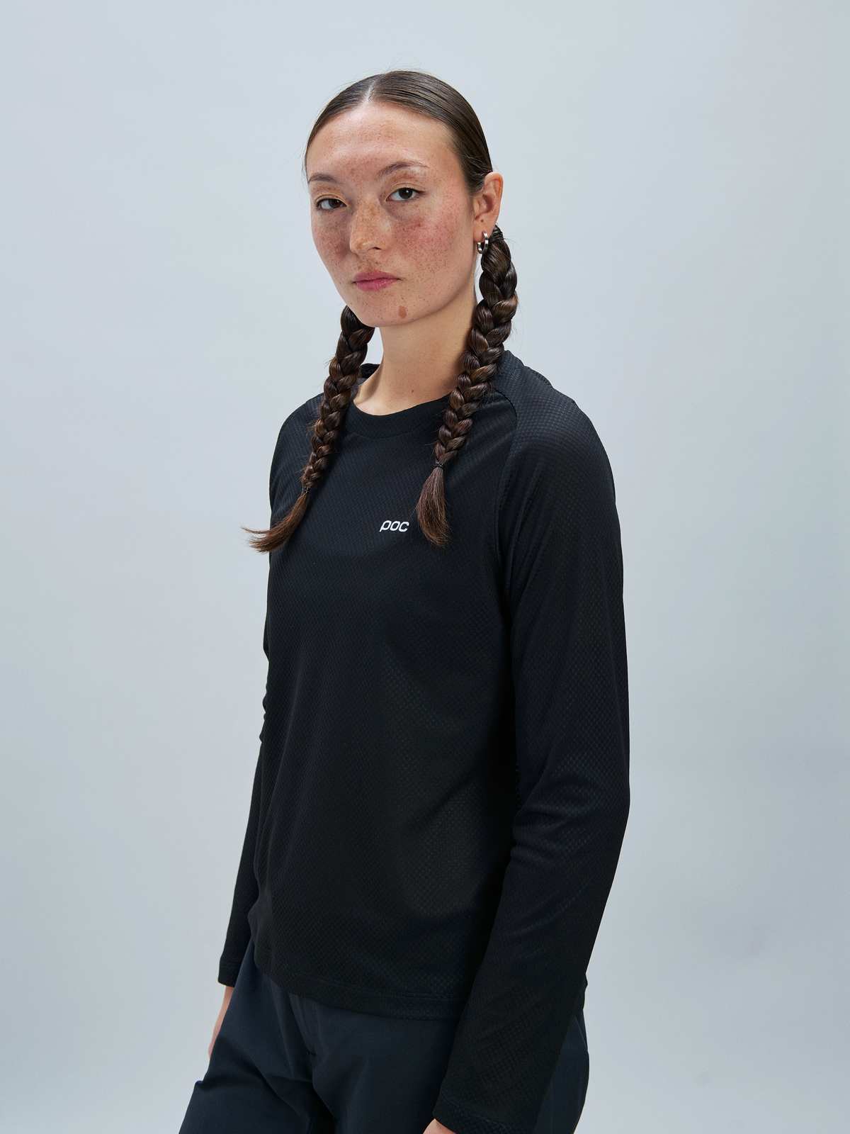 Koszulka rowerowa damska POC W’s Motion Air L/S Jersey czarna - Adventure Sports