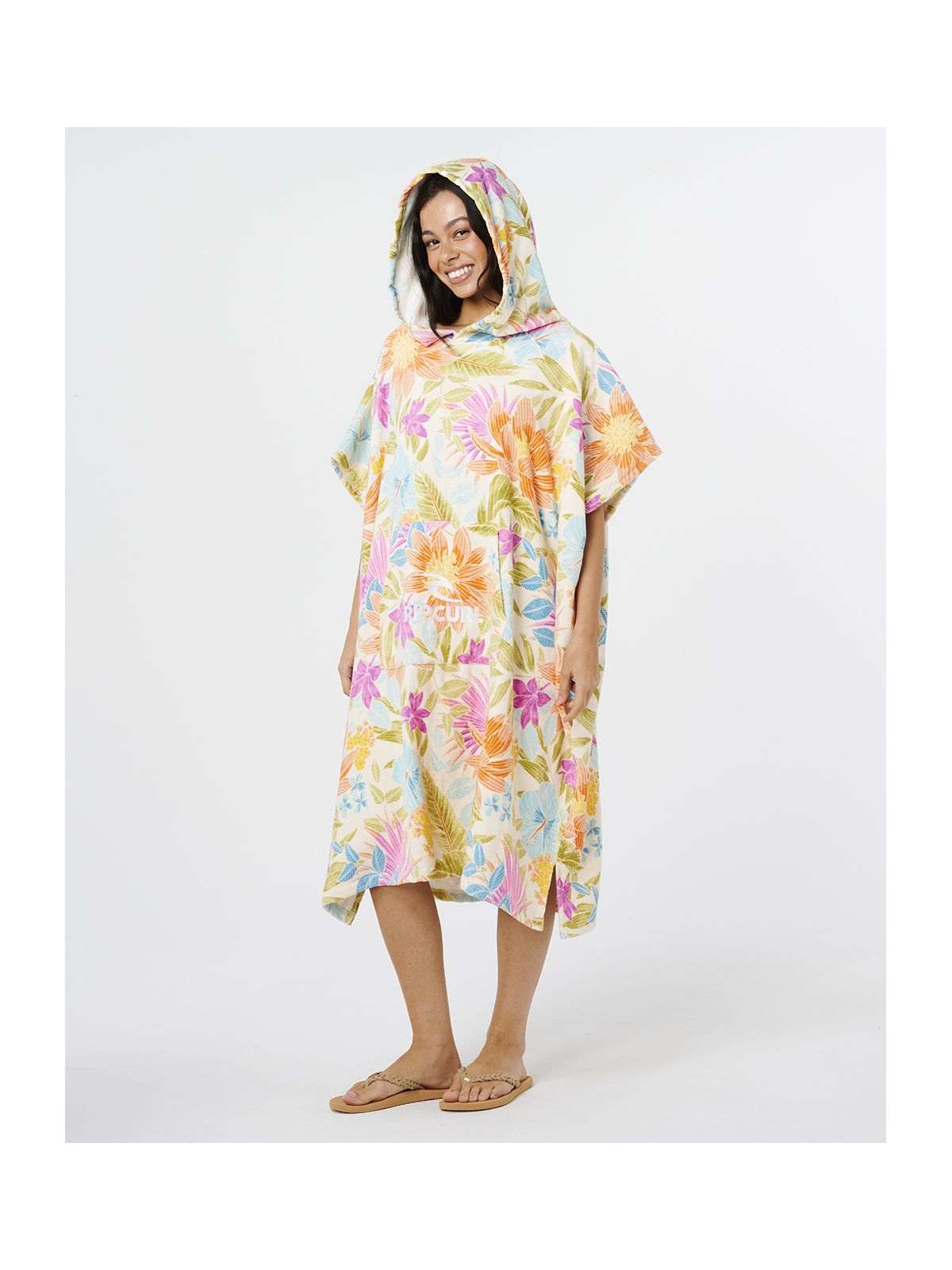 Ponczo damskie RIP CURL Mixed Hooded Towel multikolor
