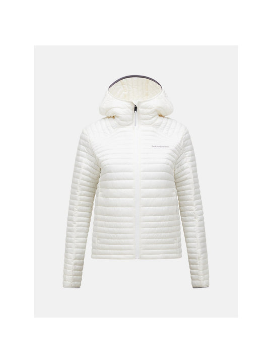 Kurtka damska PEAK PERFORMANCE Monolight Insulated Hood Jacket biała
