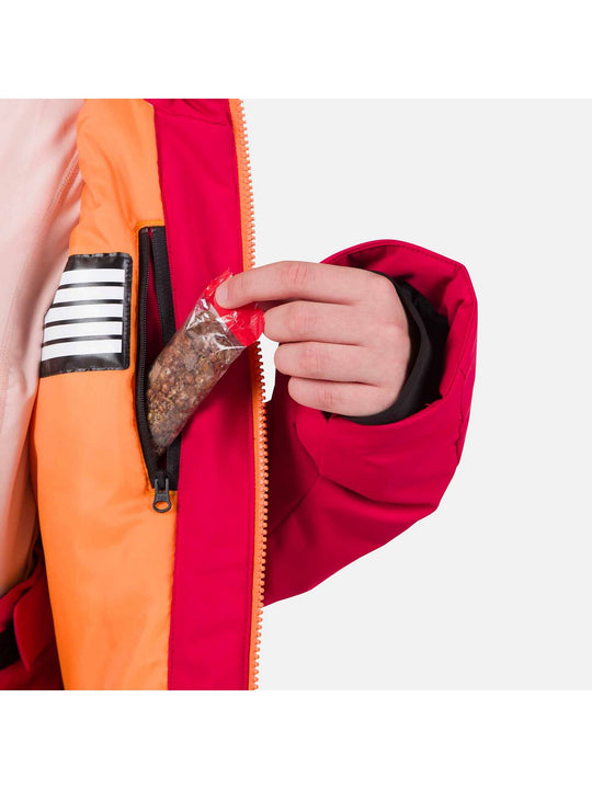 Kurtka narciarska dziecięca ROSSIGNOL Jr Strawpile Jkt czerwony
