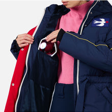 Kurtka narciarska damska ROSSIGNOL W JCC FLAG DOWN PARKA niebieska
