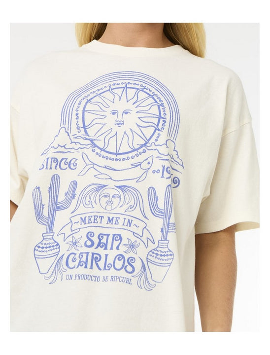 Koszulka damska RIP CURL San Carlos Heritage Tee biała
