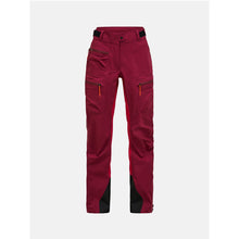 Spodnie PEAK PERFORMANCE W Vislight Gore-Tex C-Knit Pants bordowy
