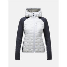 Kurtka damska PEAK PERFORMANCE Helium Hybrid Down Hood Jacket biała

