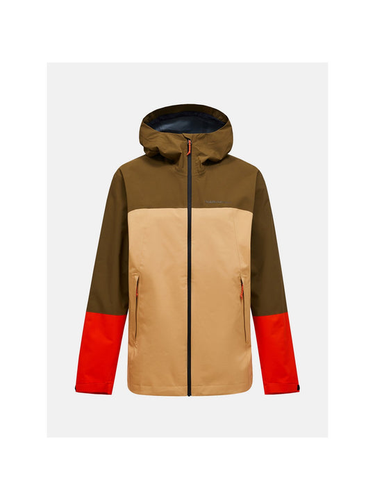 Kurtka PEAK PERFORMANCE Trail Hipe Shell Jacket Men brązowy

