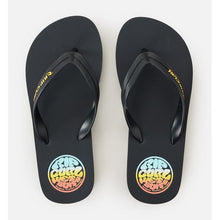 Japonki plażowe chłopięce RIP CURL Wetty Fade Bloom Open Toe - Bo czarne
