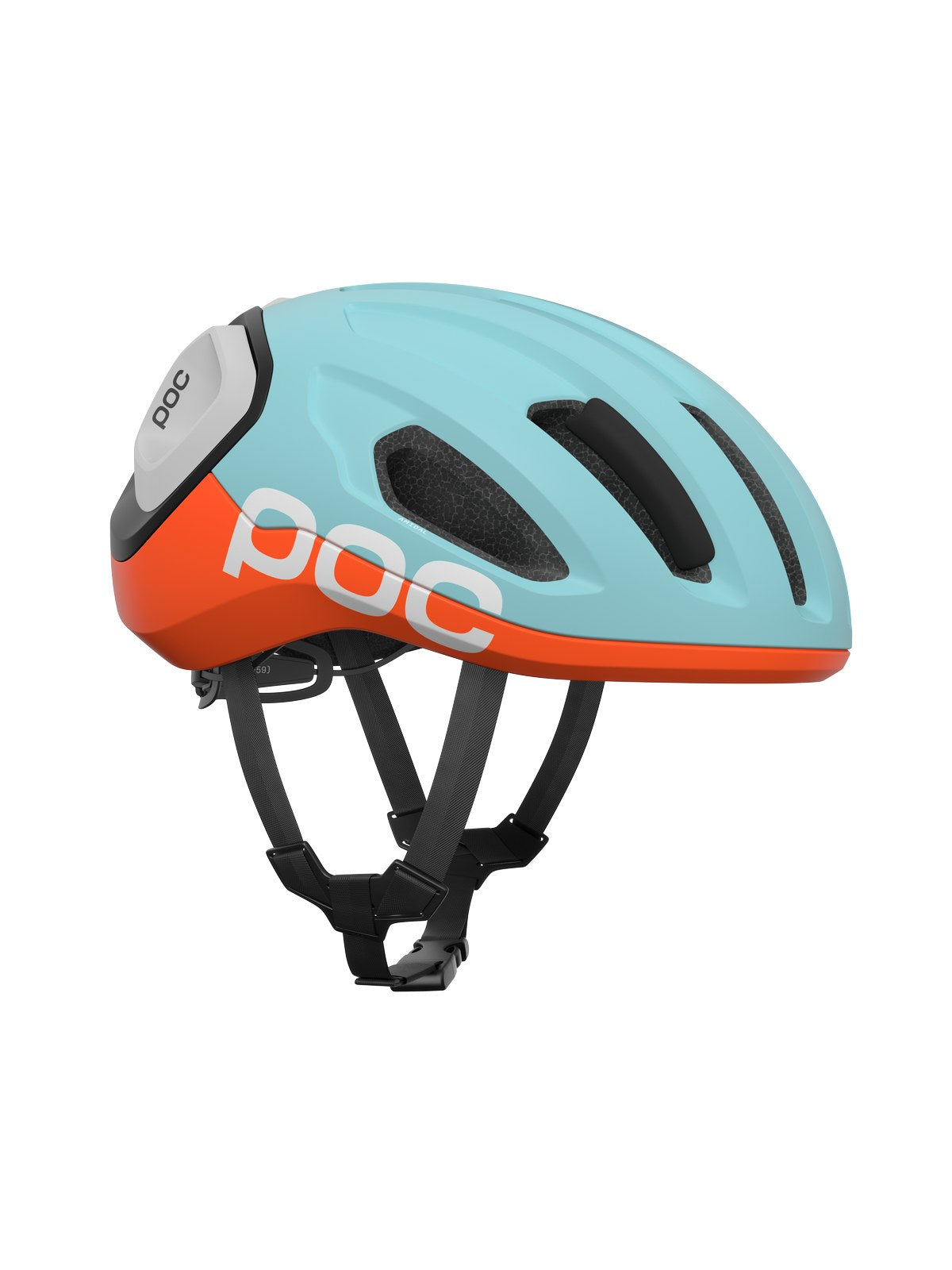 Kask rowerowy POC Amidal niebiesko pomarańczowy