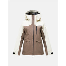 Kurtka narciarska damska PEAK PERFORMANCE Vertec HIPE 3L Shell Jacket brązowa
