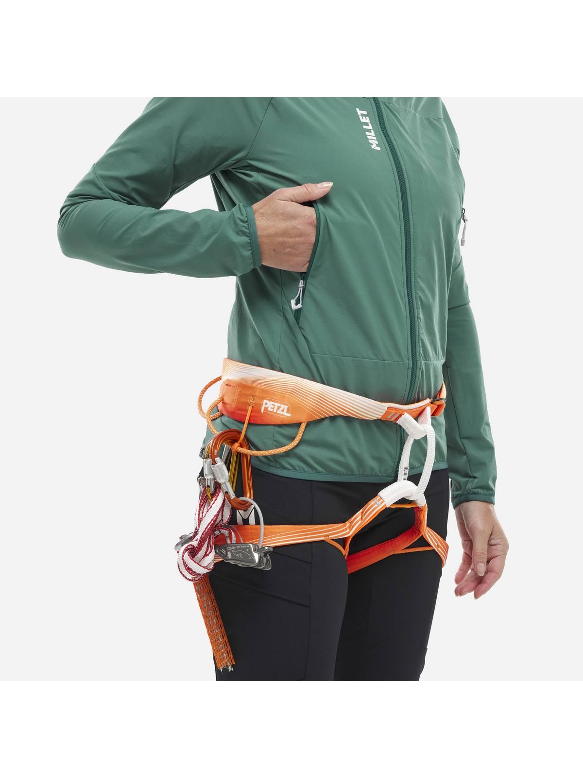 Kurtka MILLET FUSION XCS HOODIE W zielony - Adventure Sports