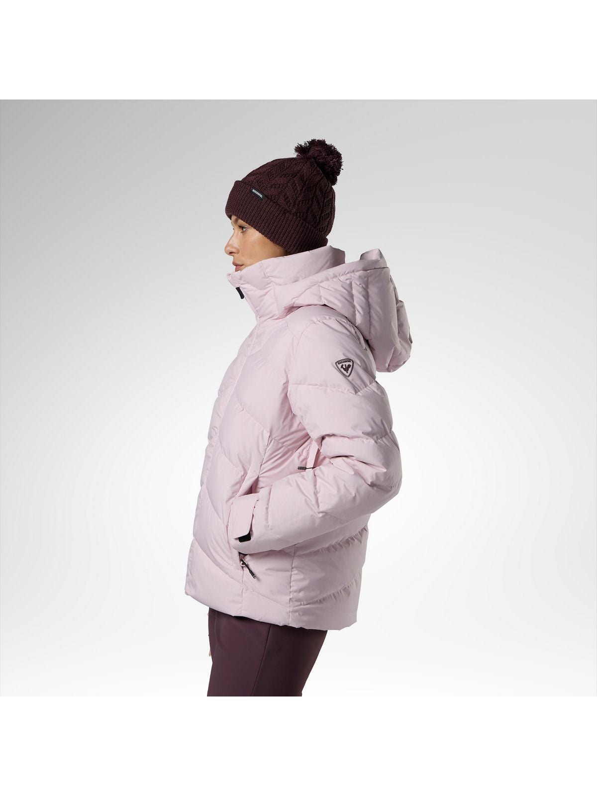 Kurtka narciarska damska ROSSIGNOL W Wispile Ripstop Down Jkt różowa