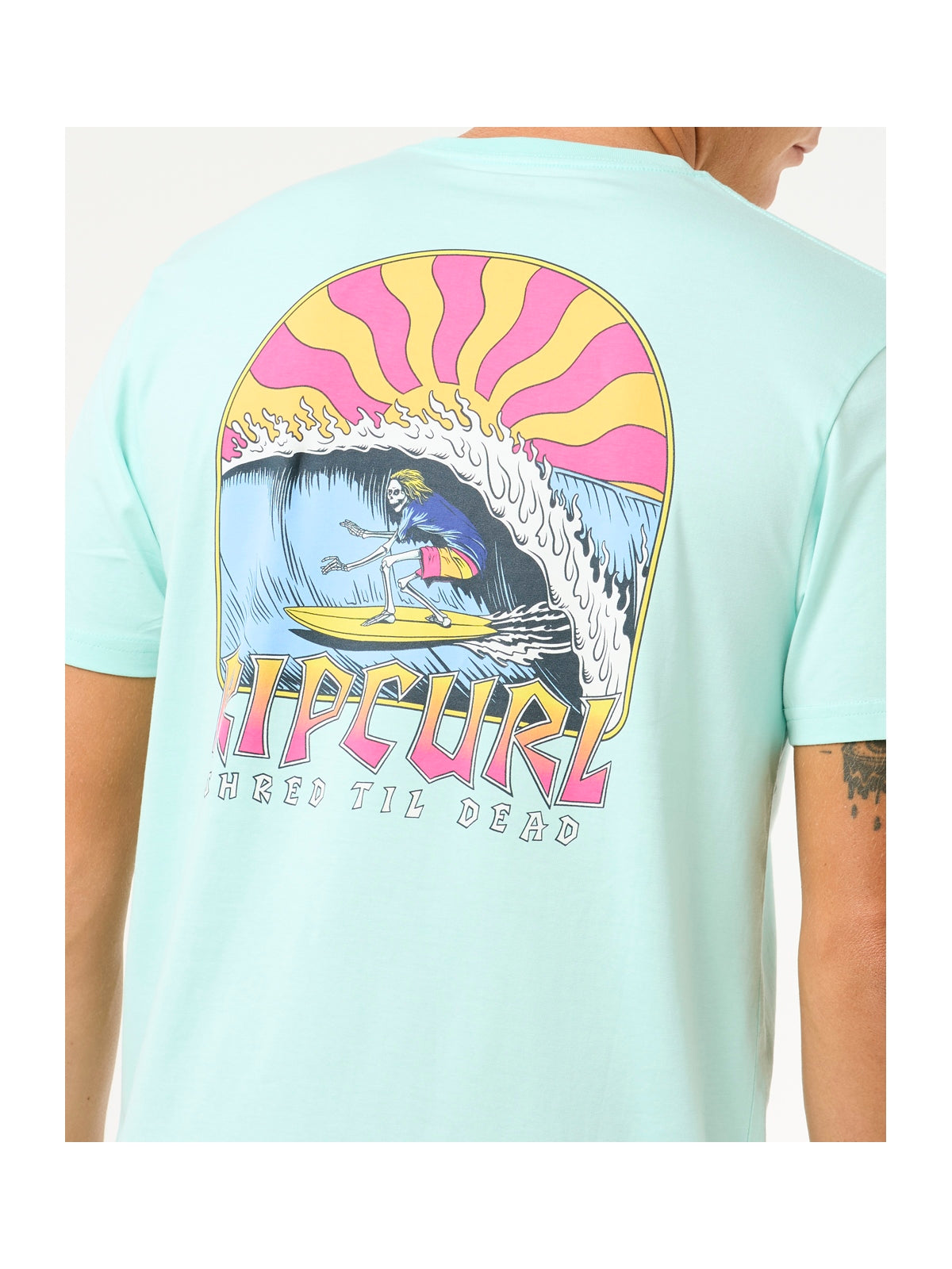 Koszulka męska RIP CURL Shred Til Tee błękitna