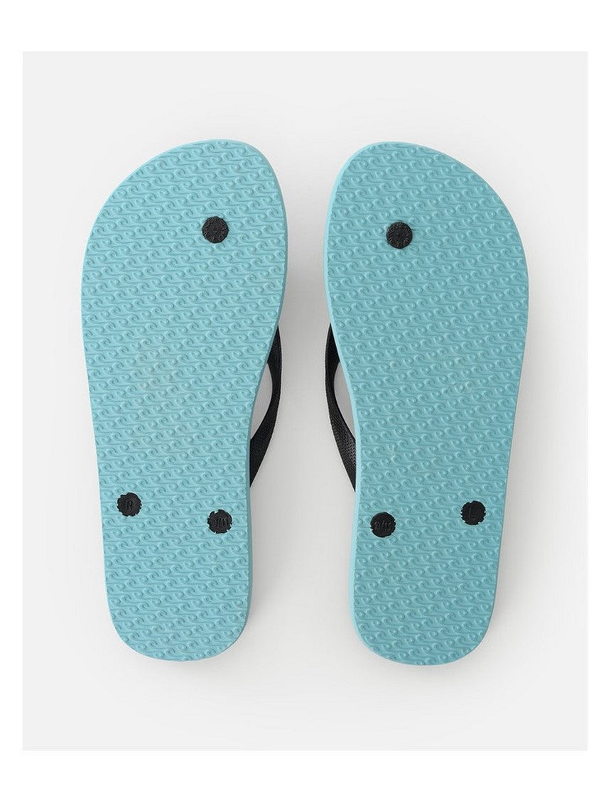 Japonki plażowe RIP CURL Brand Logo Bloom Open Toe niebieskie