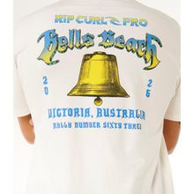 Koszulka męska RIP CURL Bells Pro 26 Bell Logo Tee biała
