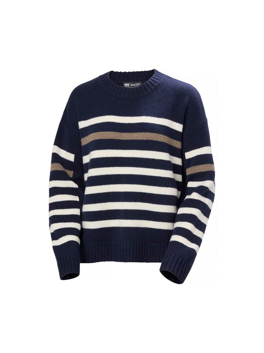 Sweter damski HELLY HANSEN W Bliss Ski Knit Sweater granatowy
