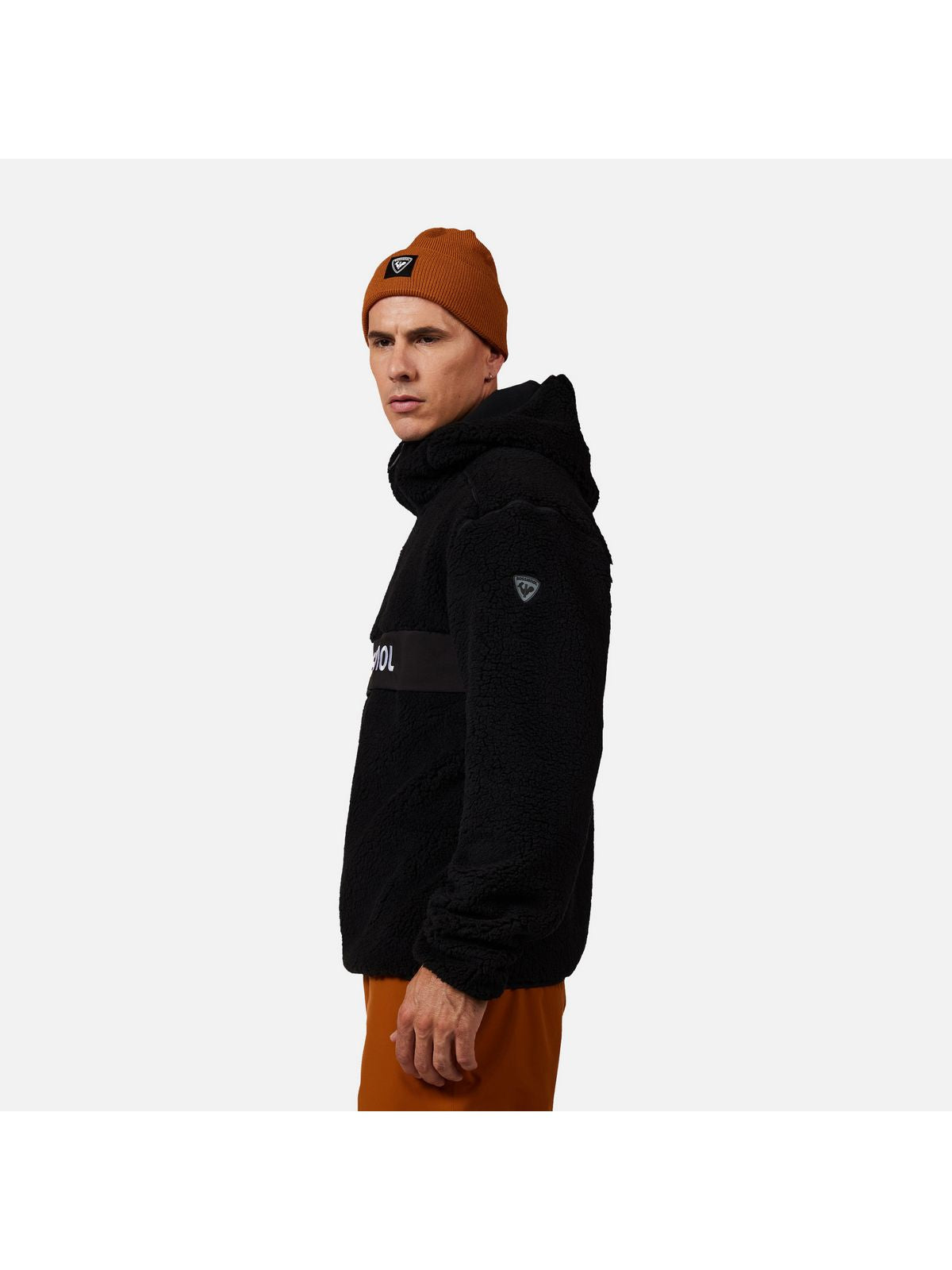 Bluza męska męska ROSSIGNOL ALLTRACK ANORAK FLEECE czarna