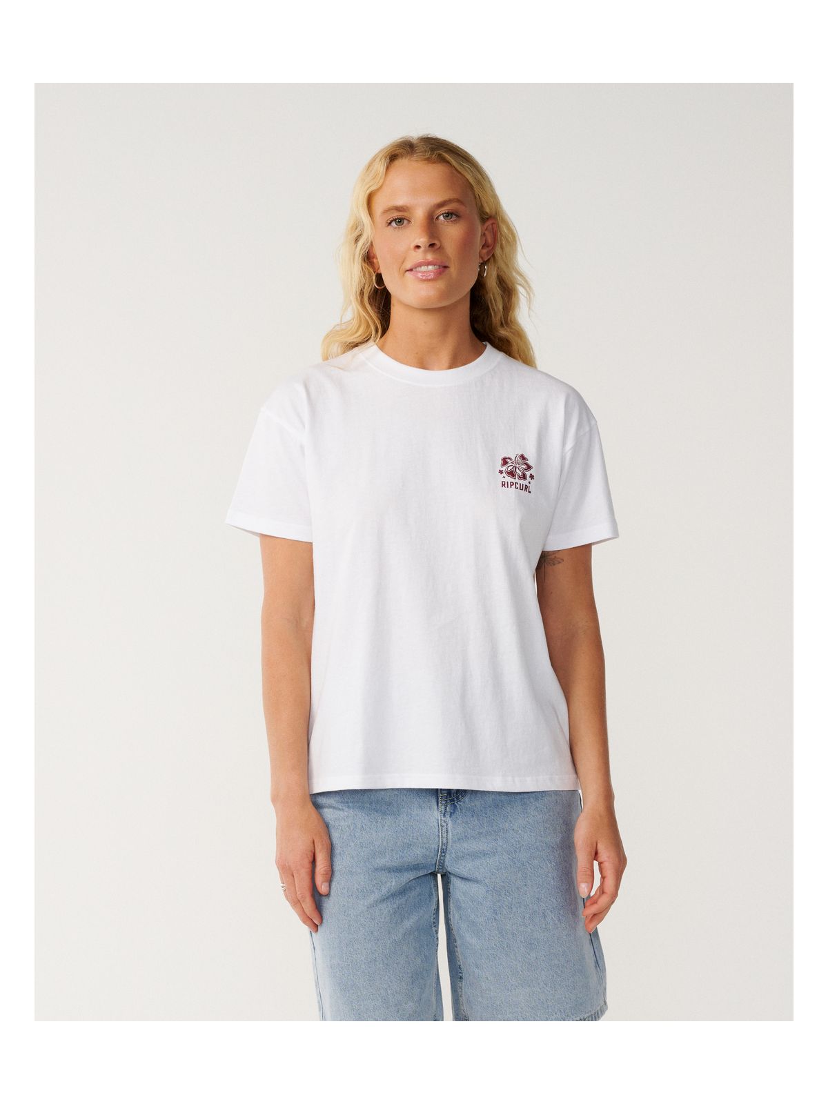 Koszulka damska RIP CURL Surf Puff Party Pack Relaxed biała